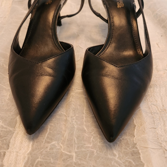 Michael Kors Black Women's Slingback Heels - Picture 2 of 8